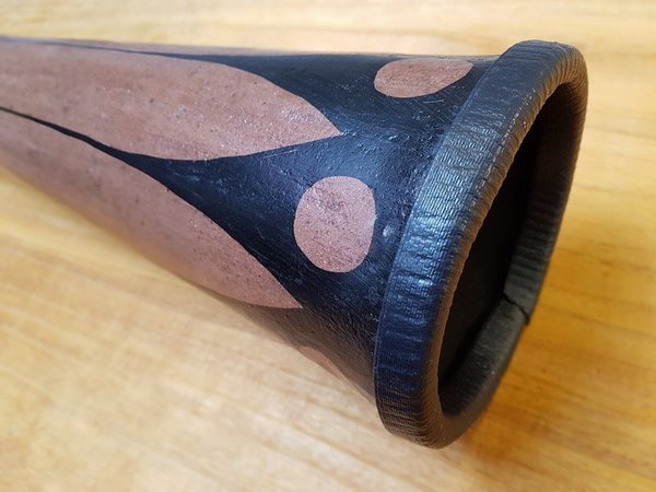 Didgeridoo Baked Wood Fiberglas Maori Note E